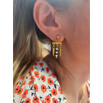 Spikes Pearls Earrings Sterling Silver 925